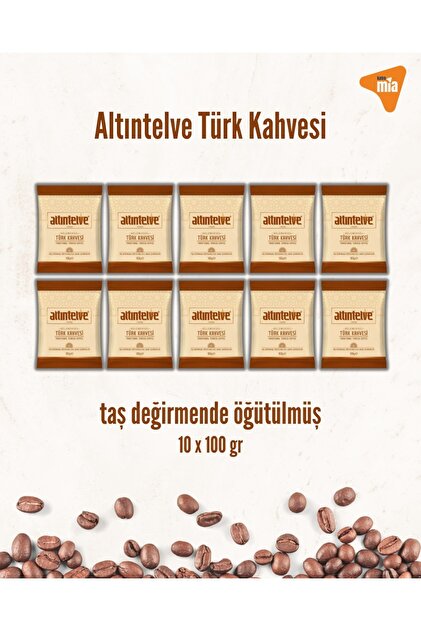Turkish Coffee Ground in Stone Mill 10 X100 Gr (1000 Gr)