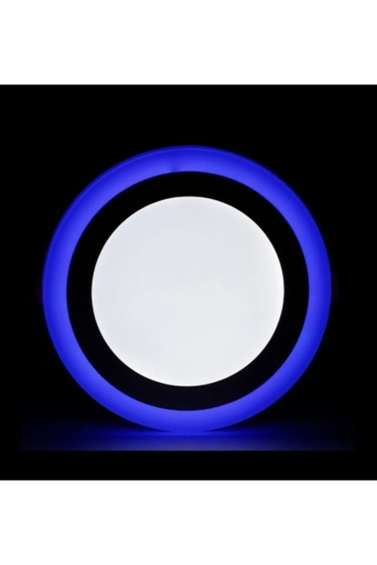 9 Watt 6+3 Çift Renkli Led Panel Spot Lamba Mavi-Beyaz