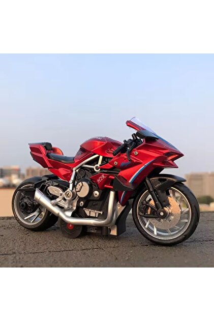 Brother Toys Kawasaki Ninja H2R Farı Yanabilen Motor Müzikli Metal