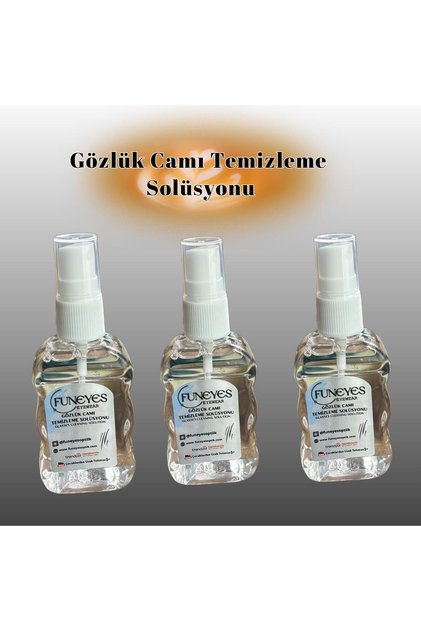Gözlük Camı Temizleme Spreyi 3 Lü Set ) 50 ml