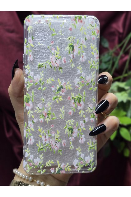 Xiaomi Redmi Note 14 4g Compatible Camera Protected Patterned Transparent Phone Case