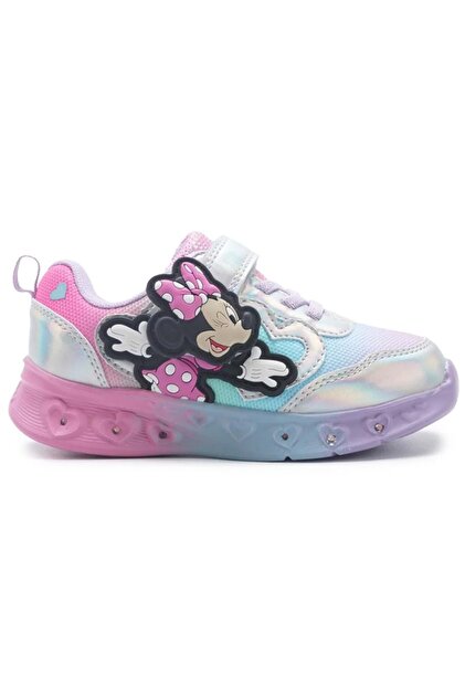 MINNIE MOUSE Lumbo Kız Işıklı Ortopedik Çocuk Spor Ayakkabı MOR
