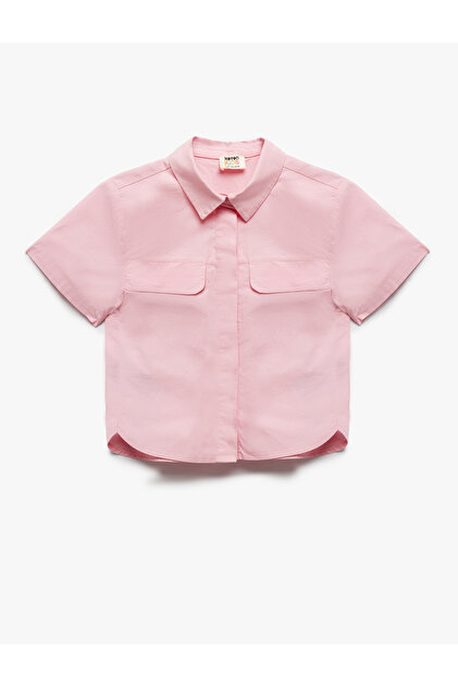 Plain Pink Girl's Shirt 5Skg60019Aw