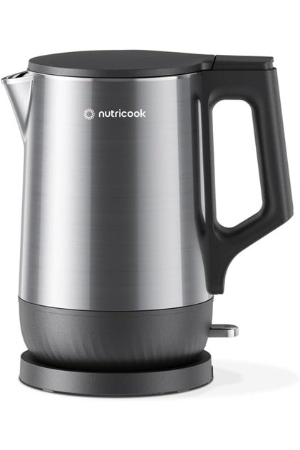 Stainless Steel Electric Kettle 1.7L, 1800W, Patented U-Shaped Rust Resistant Interior