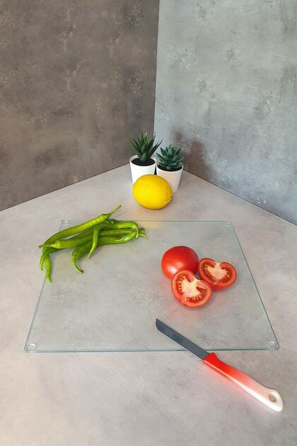 Translucent | Glass Cutting Board - Glass Cutting Board | 29cm X 34cm