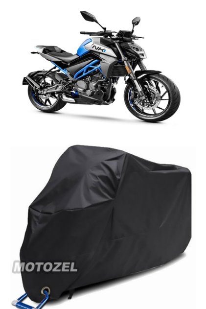 Black Motorcycle Tarpaulin Waterproof for Cf Moto 250Nk Lock Compatible
