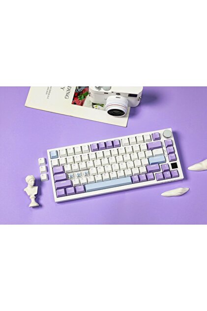 Ajazz AK820 PRO Mekanik Oyun Klavyesi,3 Modlu TFT Renkli Ekran ve