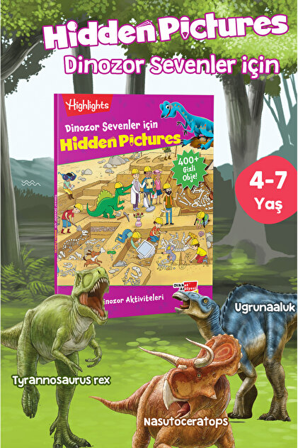 Dikkat Atölyesi Yayınları Dinazor Severler Için Hidden Pictures
