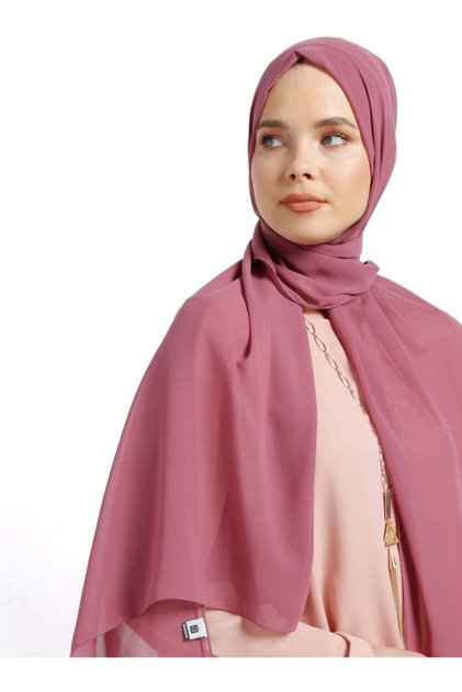 Women's Chiffon Shawl Dark Rose Dried633417