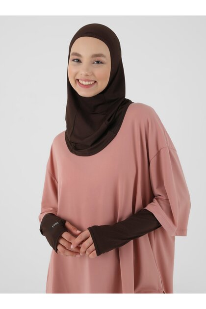 طقم حجاب هانفيندي برو سبورت - بني فاتح - (ST053)، (ID 2905308)