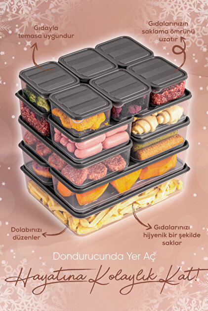 Vienev 15li Buzdolabı Düzenleyici Organizer Mikrodalgaya Uygun
