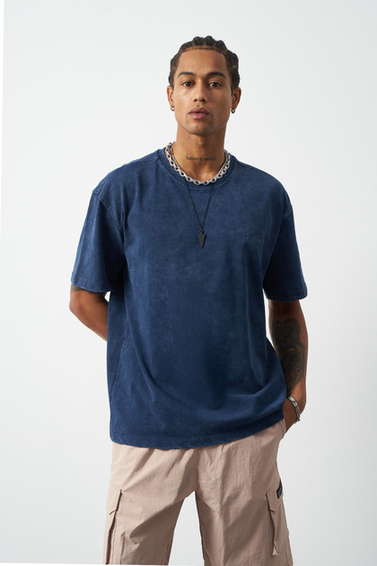 Boxy Fit Premium T-Shirt with Effect Wash