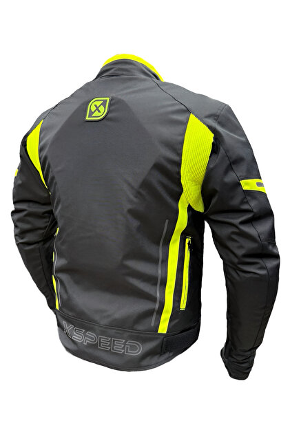 モモテツライフ Xspeed Zeus 4 Mevsimlik Korumalı Motosiklet Montu Yeni Sezon Siyah