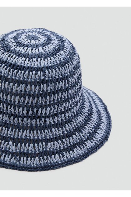 Doğal elyaf bucket şapka