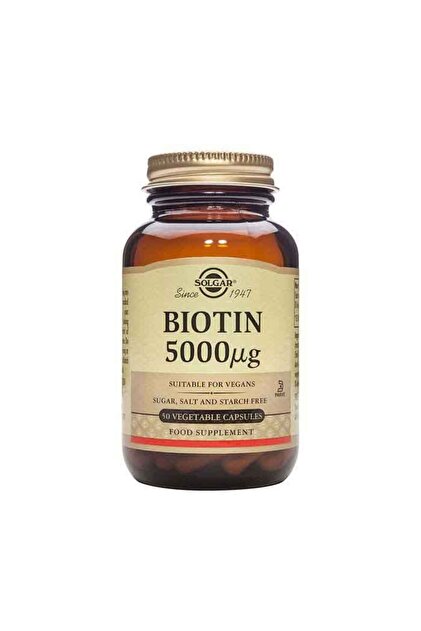 SOLGAR BIOTIN 5000MCG CAP 50S