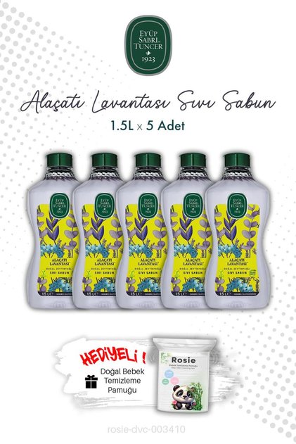 Alacati Lavanta X5 1.5L Liquid Soap and Rosie