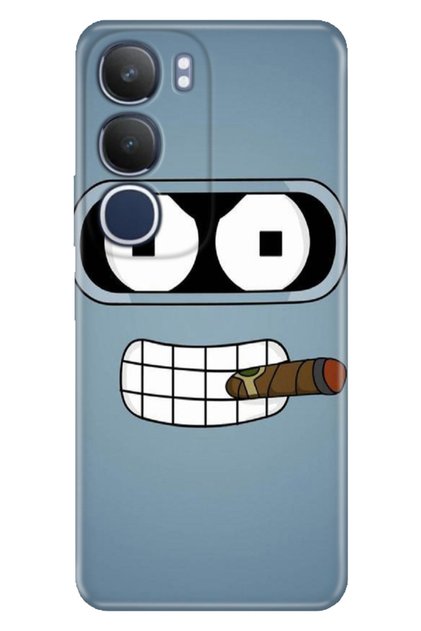 Vivo Y19S Case Vivo Y19S Decorative Silicone Printed A58 Cover Robot Smoke