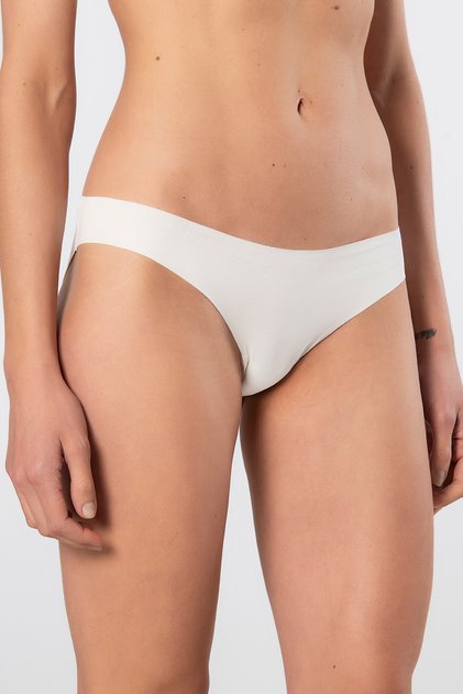 Women's Laser Cut Cotton Bikini Panties 907/Ecru