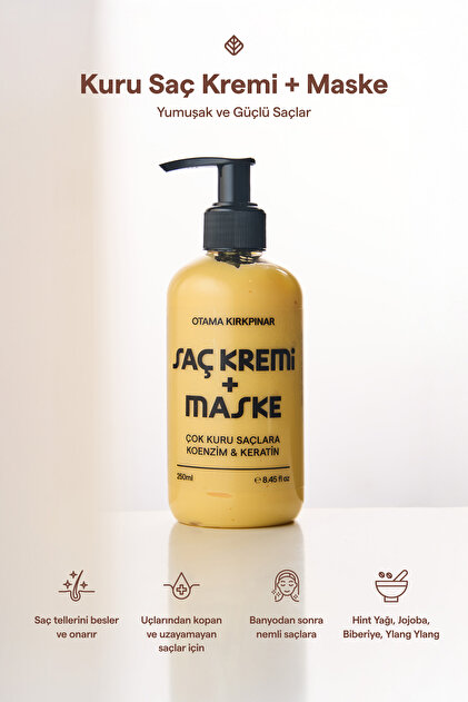 Çok Kuru Saçlara Saç Kremi + Maske - 250 ML