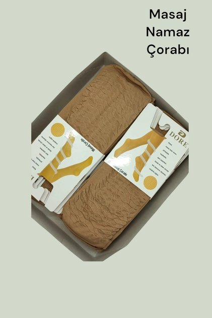 Dore Massage - Prayer Women's Socks 12 Pack Skin Color