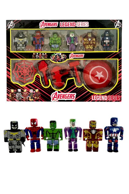 Örümcek Adam Hulk Kaptan Amerika Joker İron Man Roblox Seti