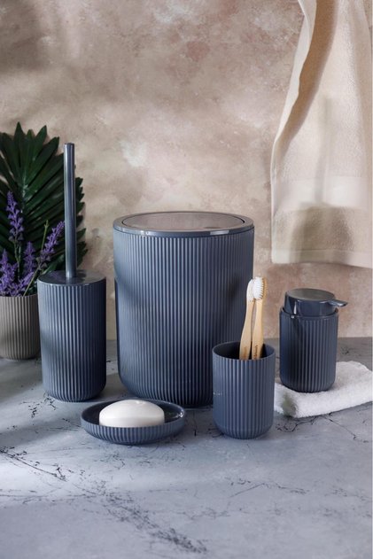Gray Pro 5 Piece Bathroom Set