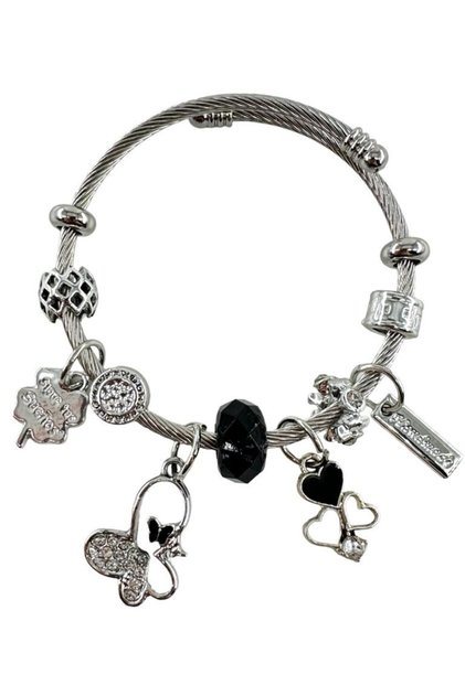 Pandora,Pandora BraceletSteel Bracelet, Dangle Bracelet, Steel Zircon Stone BraceletCharm