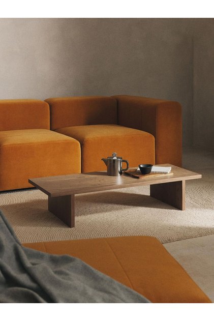 Titan, Ceviz Ahşap Modern Yeni Nesil Orta Sehpa