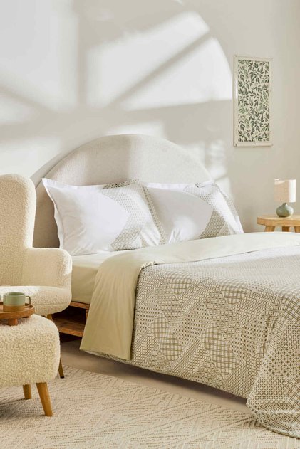 Favo Double Duvet Cover Set Çağla