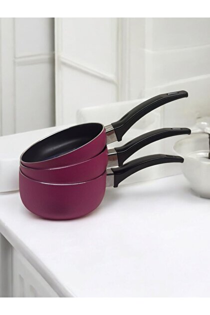 12 cm 3’lü Mini Tava Seti – Sütlük, Wok ve Sos Tavası | Teflon Yapışmaz