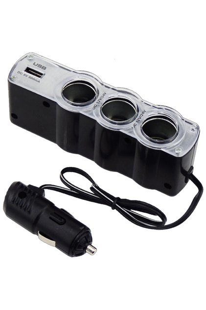 Kablolu 12V Çakmaklık Çoğaltıcı ve 5V Usb Soket Çoğaltıcı PMX-1233