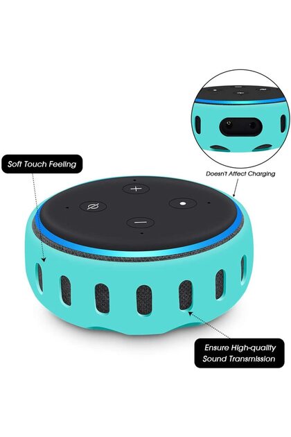 Amazon Echo Dot 3. Nesil Akıllı Hoparlör Silikon Kılıf Koruma Kabı