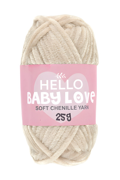 Baby Love Chenille Velvet Punch Yarn 25 g