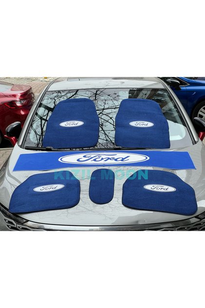 Mavi Ford 5'li Halı Paspas Ve Mavi Ford Torpido Havlu Seti