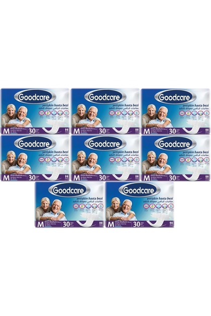 Adult Diapers with Waistband Textile Surface m Medium - Medium 240 Pieces (8Pk*30)