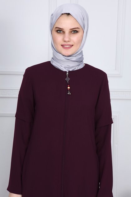 Ferace with Bead Details on the Sides Mdc2151 Purple