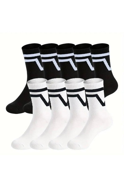 Unisex Tennis Combed Cotton Washable Socks 10'Pair