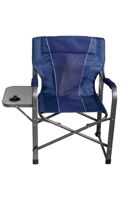 Folding chair with armrest and side table, picnic seat, sports chair, outdoor chair and garden chair