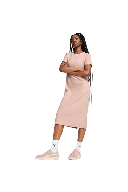 puma pink dress Essentials Women's Slim Tee Dress