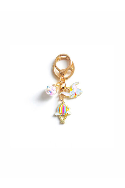 Cute Dumbo Metal Charm Keychain