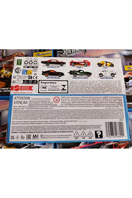 HOT WHEELS Legends Silver Serisi 6 lı Özel Paket Arabalar JBY78