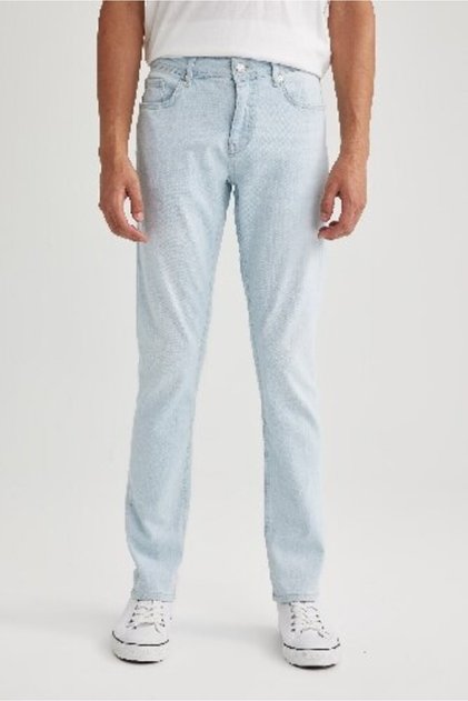 Carlo Skinny Fit Extra Slim Fit Normal Waist Extra Narrow Leg Jean Trousers