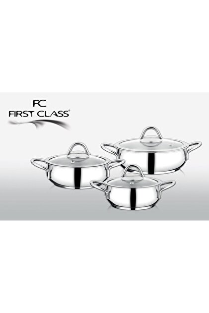 FC FİRST CLASS 6 Parça Delux Sahan Seti Platin - Fiyatı, Yorumları