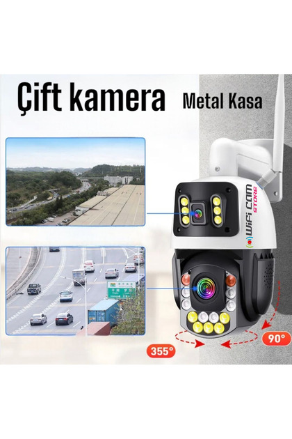 WIFICAM PLUS İcsee 8 MP Çift Kameralı 42X Optik Zoom Metal Kasalı
