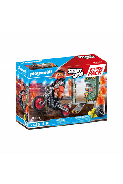 - Set Motociclist Stuntshow Si Perete De Foc