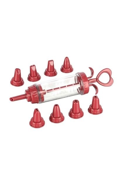 8 Heads Practical Easy Pastry Maker Cream Pump Cake Cream Shaping Decorating Syringe Set