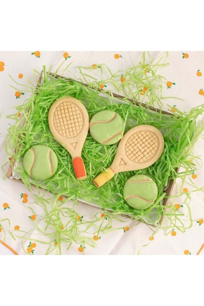Tenis Raketi Ve Tenis Topu Kurabiye Kalıbı Ve Şeker Hamuru Kalıbı