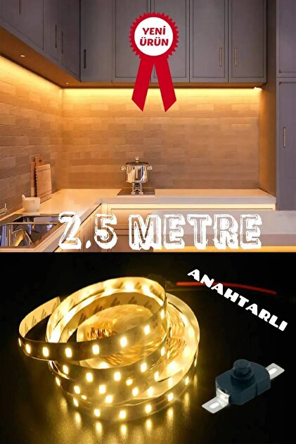 Sanctum Mutfak Dolabı Tezgah Üstü Için 2,5 Metre Gün Işığı Şerit