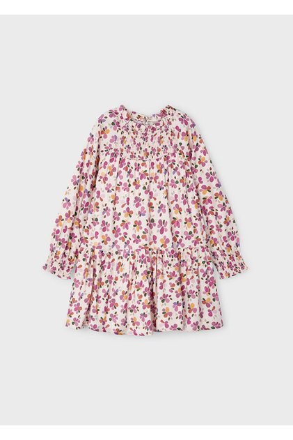 Rochie de fetiță cu mânecă lungă imprimată_mnvs04923
