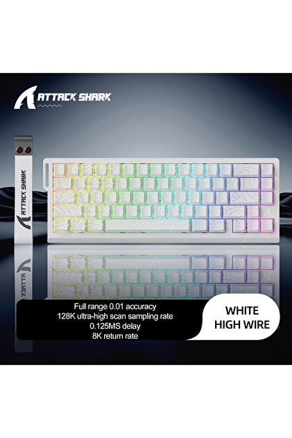 Attack Shark X68 HE RGB 8000 Hz Rapid Trigger - Snap Tap 0.01mm